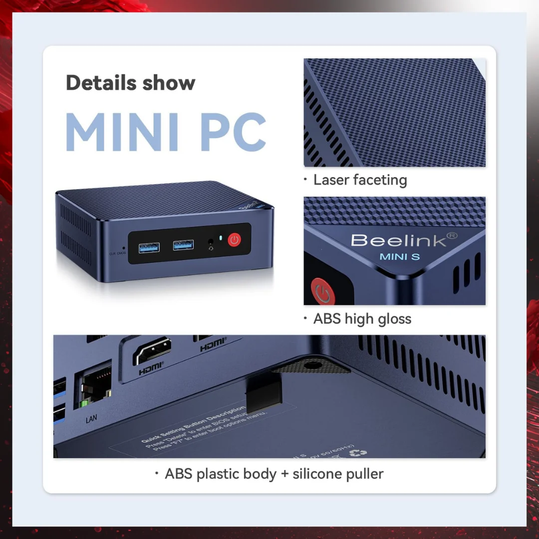 Beelink S12 Pro Mini PC, Intel 12th